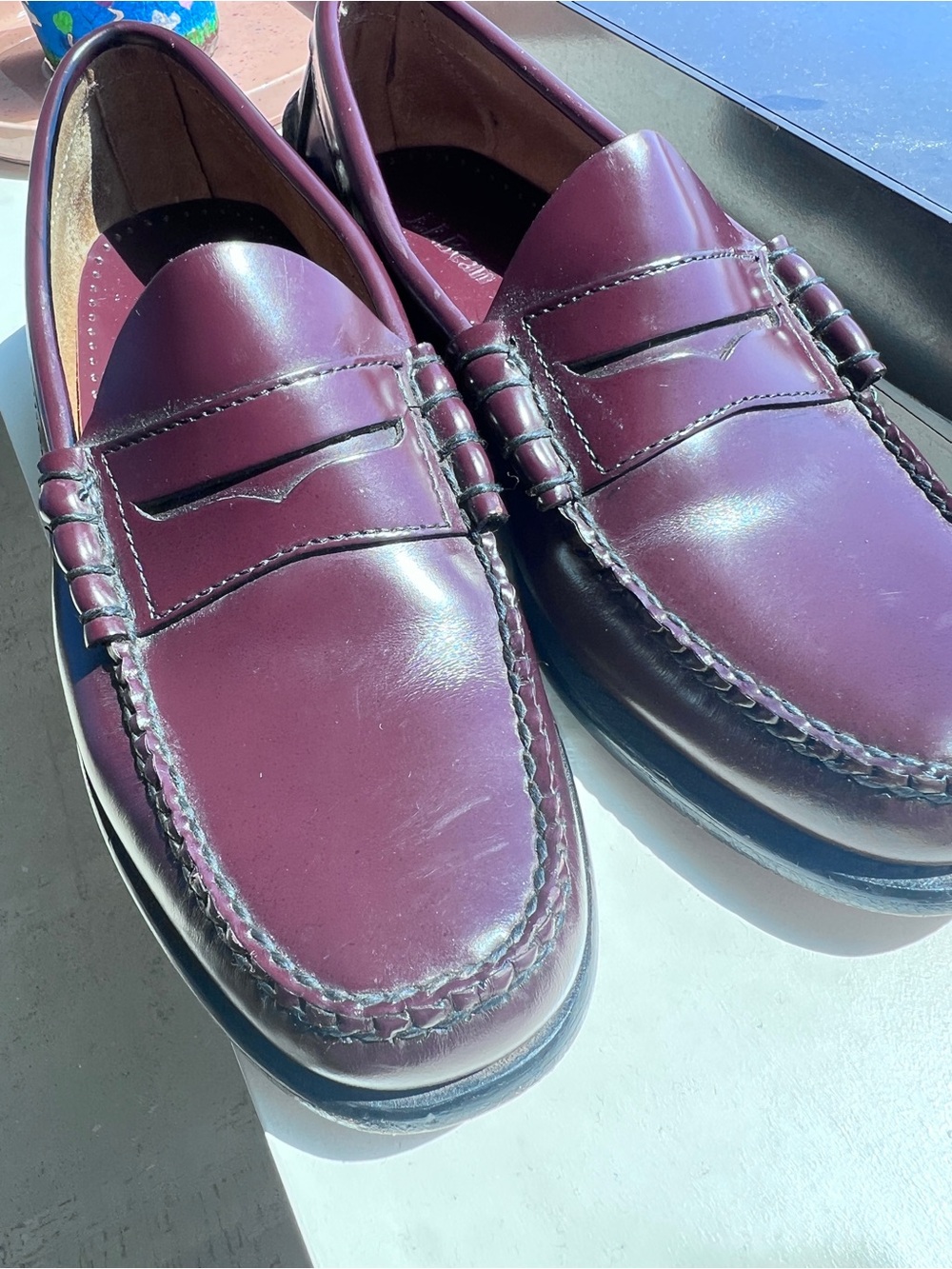 G.H. Bass & Co. Men's Penny Loafers in Wine
